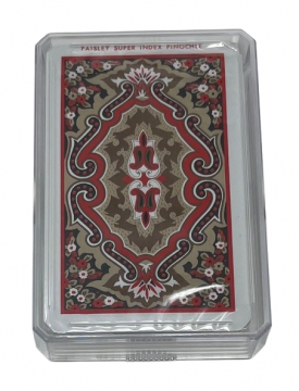 Kem Paisley Playing Cards: Pinochle, Super Index (48-Card Deck)